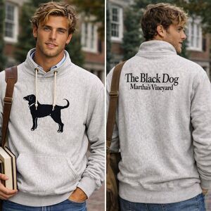The Black Dog Martha’s Vineyard Vintage Hoodie Men’s L Made USA
